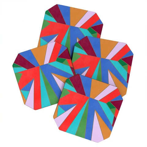 Carey Copeland Abstract Geometric Coaster Set