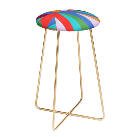 Carey Copeland Abstract Geometric Counter Stool