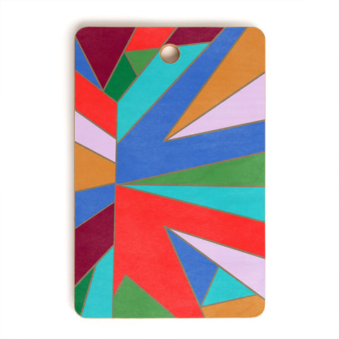 Carey Copeland Abstract Geometric Cutting Board Rectangle