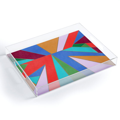 Carey Copeland Abstract Geometric Acrylic Tray