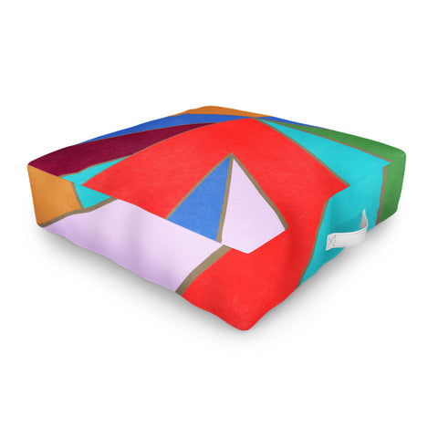Carey Copeland Abstract Geometric Outdoor Floor Cushion