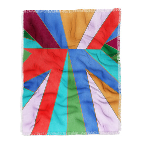 Carey Copeland Abstract Geometric Throw Blanket