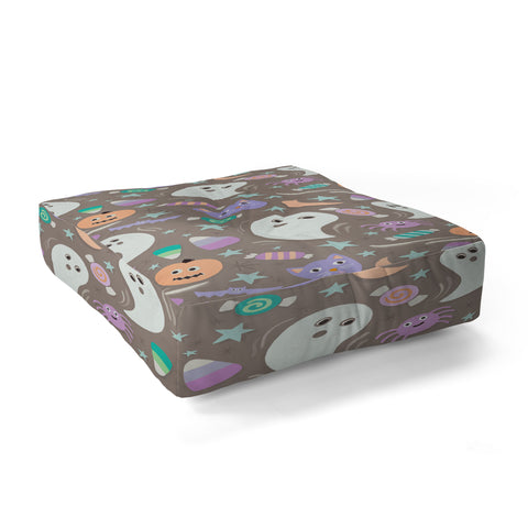 Carey Copeland Halloween in Pastels Floor Pillow Square