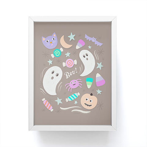 Carey Copeland Halloween in Pastels Framed Mini Art Print