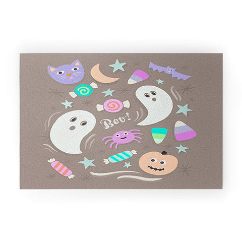 Carey Copeland Halloween in Pastels Welcome Mat