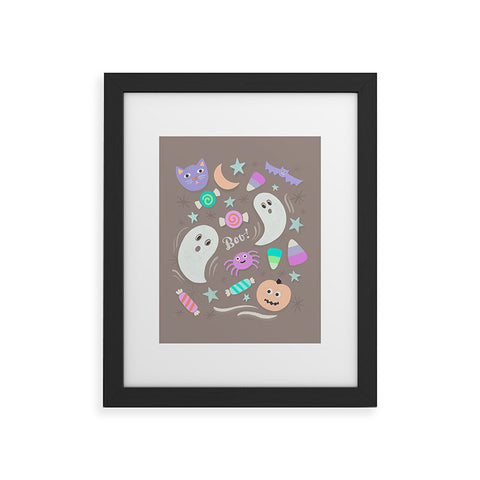 Carey Copeland Halloween in Pastels Framed Art Print