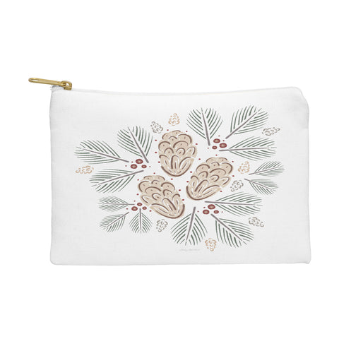Carey Copeland Pinecones and Pine needles Pouch
