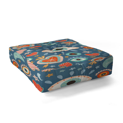 Carey Copeland Written in the Stars Milagros Floor Pillow Square