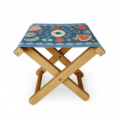 Carey Copeland Written in the Stars Milagros Folding Stool