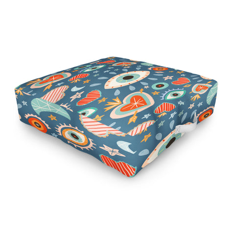 Carey Copeland Written in the Stars Milagros Outdoor Floor Cushion