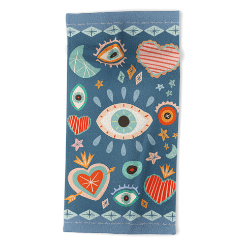 Carey Copeland Written in the Stars Milagros Beach Towel