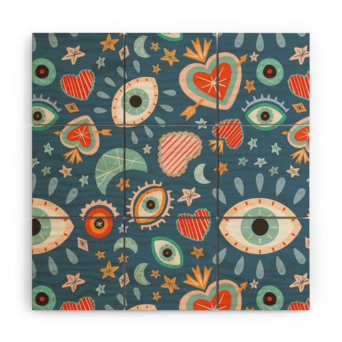 Carey Copeland Written in the Stars Milagros Wood Wall Mural