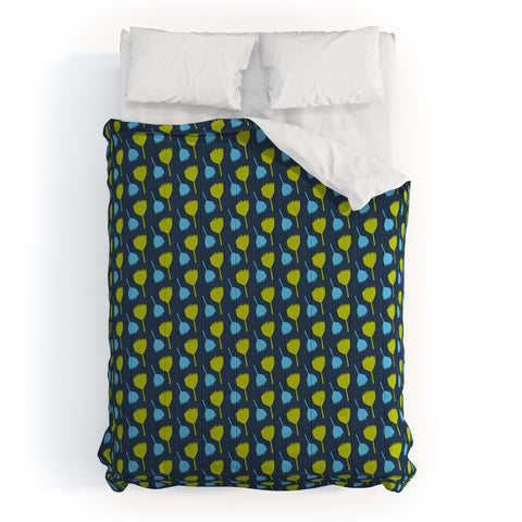 Caroline Okun Green Ginkgo Comforter