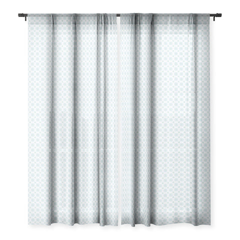 Caroline Okun Scandinavian Daisy Chain Sheer Window Curtain
