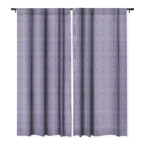 Caroline Okun Ultra Violet Weave Blackout Window Curtain