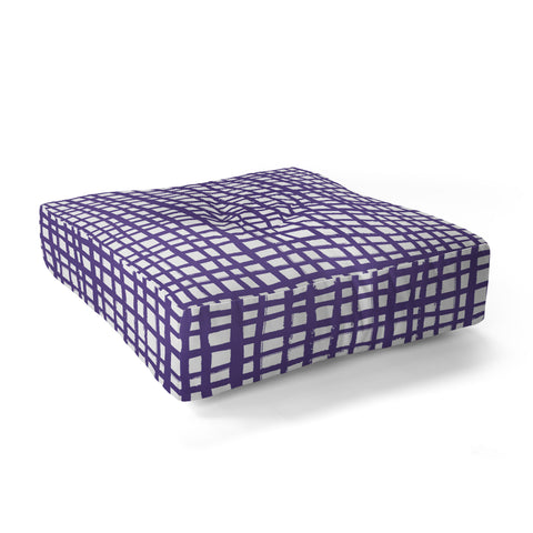 Caroline Okun Ultra Violet Weave Floor Pillow Square