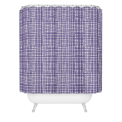 Caroline Okun Ultra Violet Weave Shower Curtain