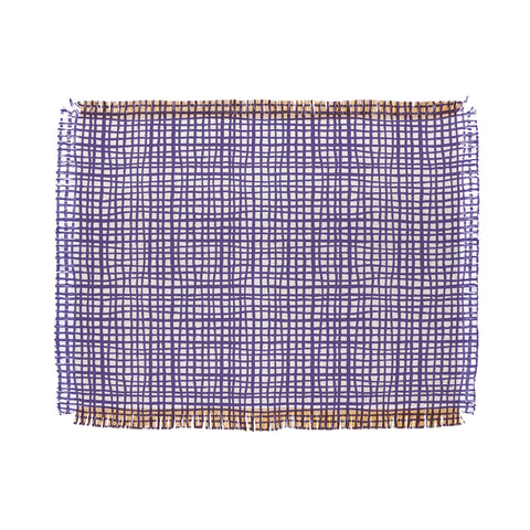 Caroline Okun Ultra Violet Weave Throw Blanket