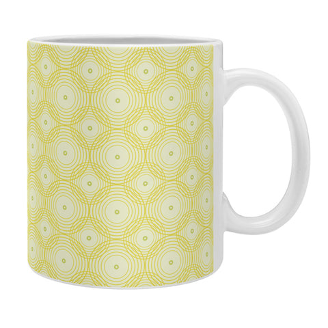 Caroline Okun Yellow Spirals Coffee Mug