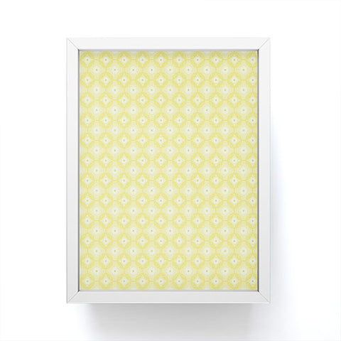 Caroline Okun Yellow Spirals Framed Mini Art Print