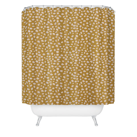 CASCINO LAB Jaguar Yellow Shower Curtain