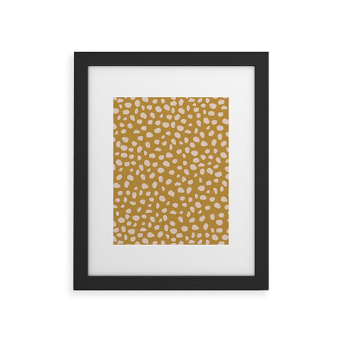 CASCINO LAB Jaguar Yellow Framed Art Print