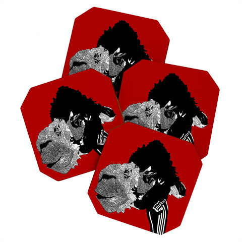 Casey Rogers Alpaca Coaster Set