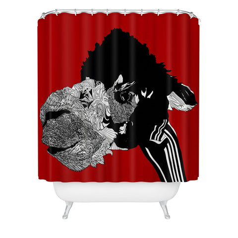 Casey Rogers Alpaca Shower Curtain