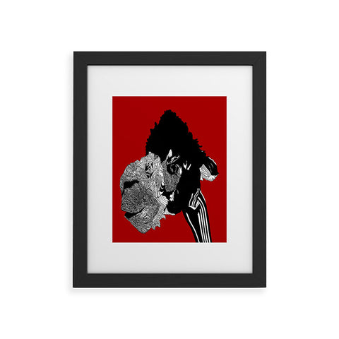 Casey Rogers Alpaca Framed Art Print