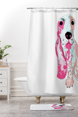 Casey Rogers Bassett Shower Curtain And Mat