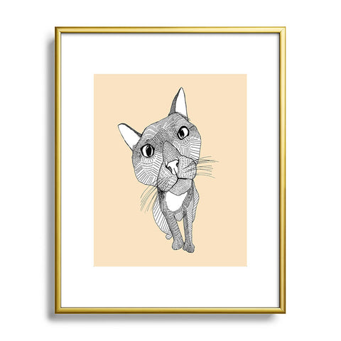 Casey Rogers Big Head Metal Framed Art Print