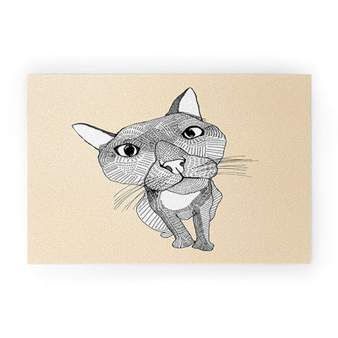 Casey Rogers Big Head Welcome Mat