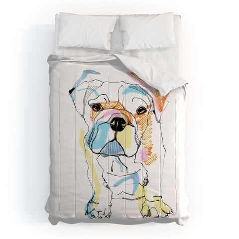 Casey Rogers Bulldog Color Comforter