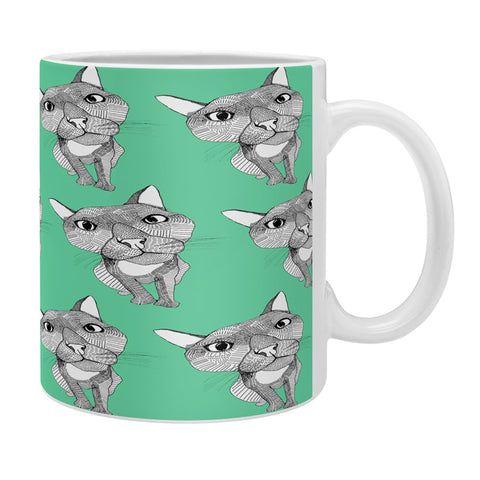 Casey Rogers Cat Repeat Coffee Mug