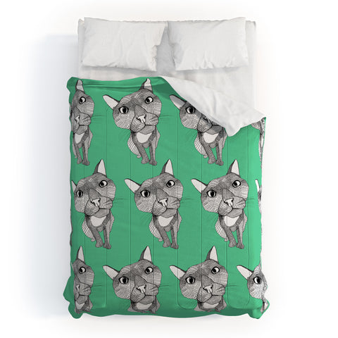 Casey Rogers Cat Repeat Comforter