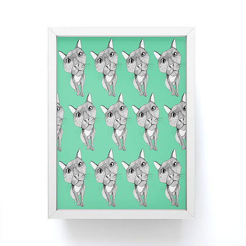 Casey Rogers Cat Repeat Framed Mini Art Print