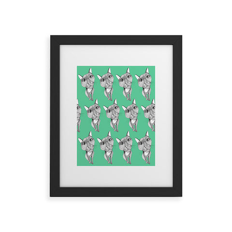 Casey Rogers Cat Repeat Framed Art Print