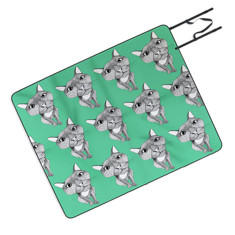 Casey Rogers Cat Repeat Picnic Blanket