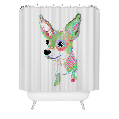 Casey Rogers Chihuahua Multi Shower Curtain