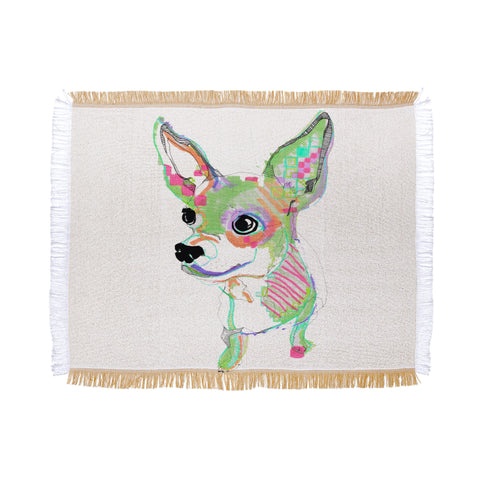 Casey Rogers Chihuahua Multi Throw Blanket