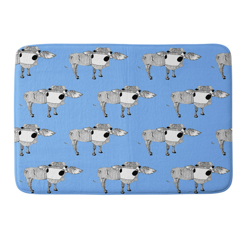 Casey Rogers Cow Repeat Memory Foam Bath Mat