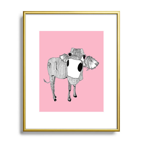 Casey Rogers Cowface Metal Framed Art Print