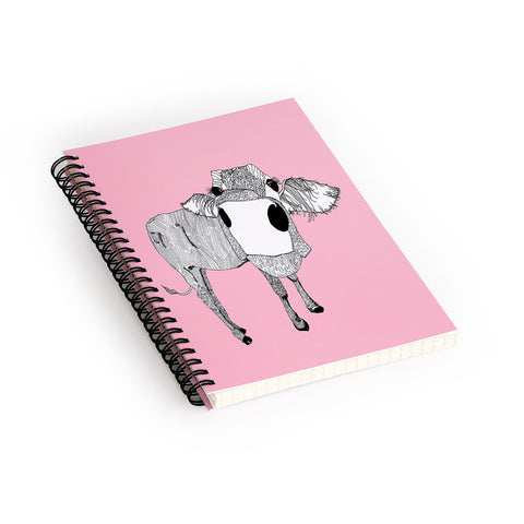 Casey Rogers Cowface Spiral Notebook