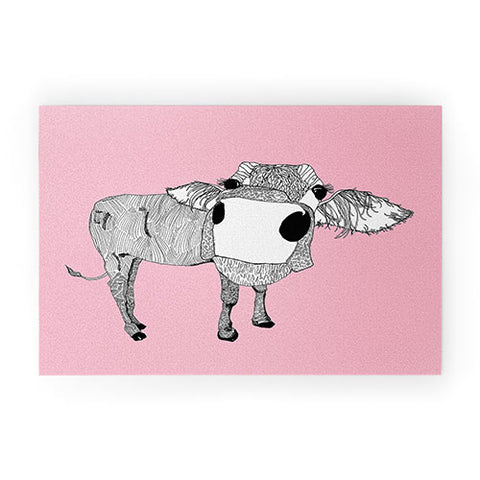 Casey Rogers Cowface Welcome Mat