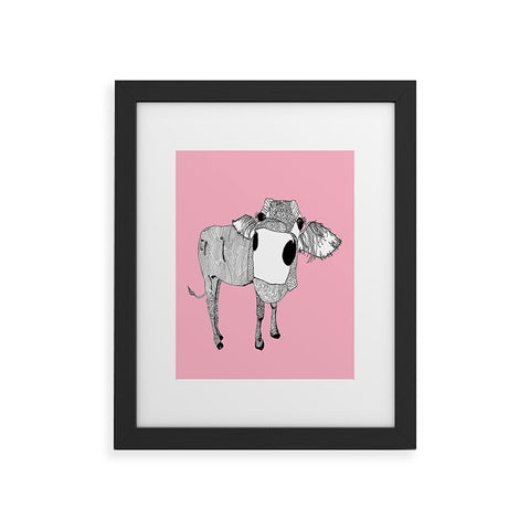 Casey Rogers Cowface Framed Art Print