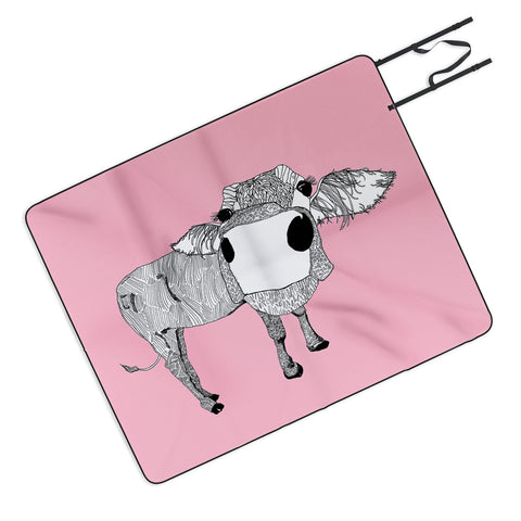 Casey Rogers Cowface Picnic Blanket