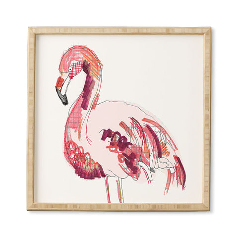 Casey Rogers Flamingo 1 Framed Wall Art