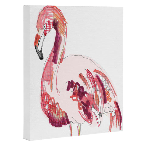 Casey Rogers Flamingo 1 Art Canvas