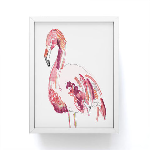 Casey Rogers Flamingo 1 Framed Mini Art Print