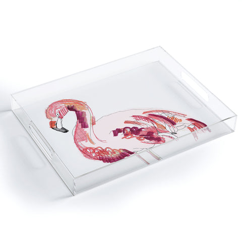 Casey Rogers Flamingo 1 Acrylic Tray